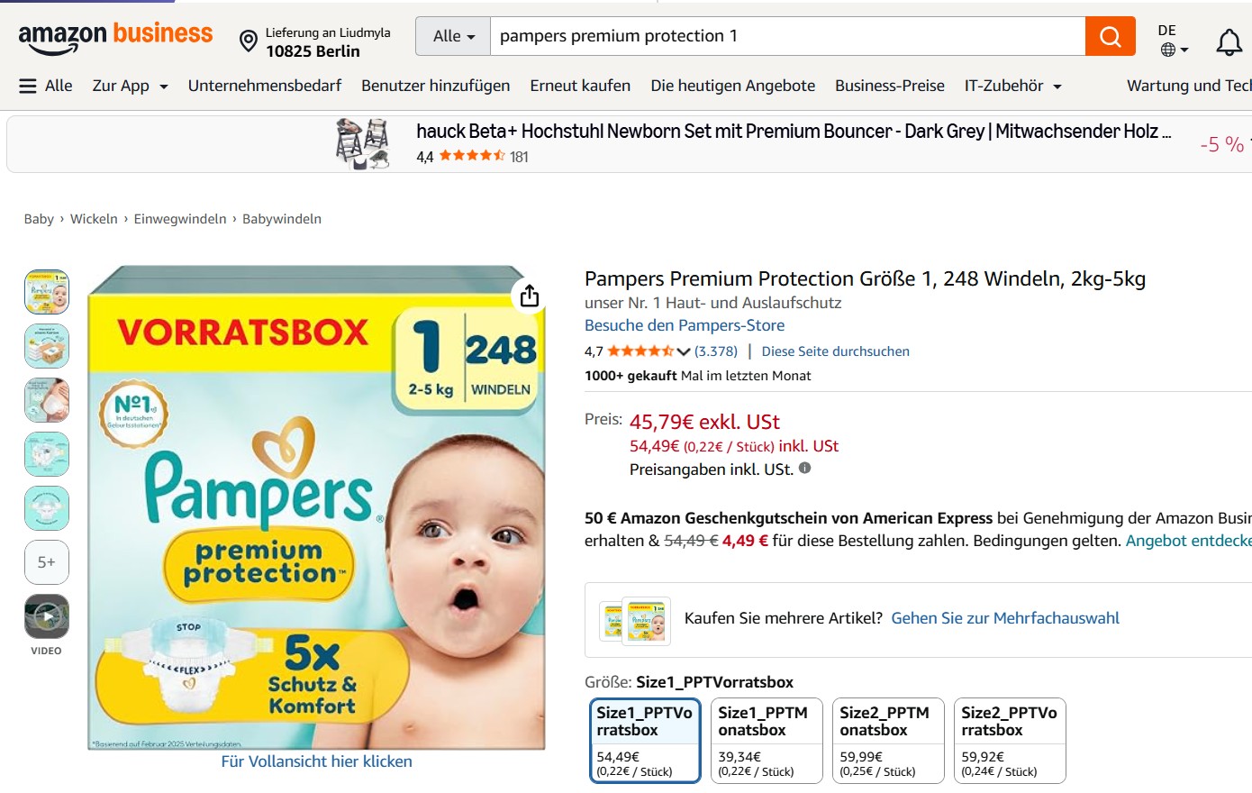 Amazon, Waren für Liebe
